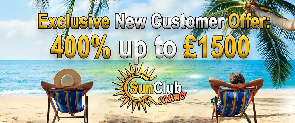 SunClub Online Casino - Best UK casino with great casino bonuses